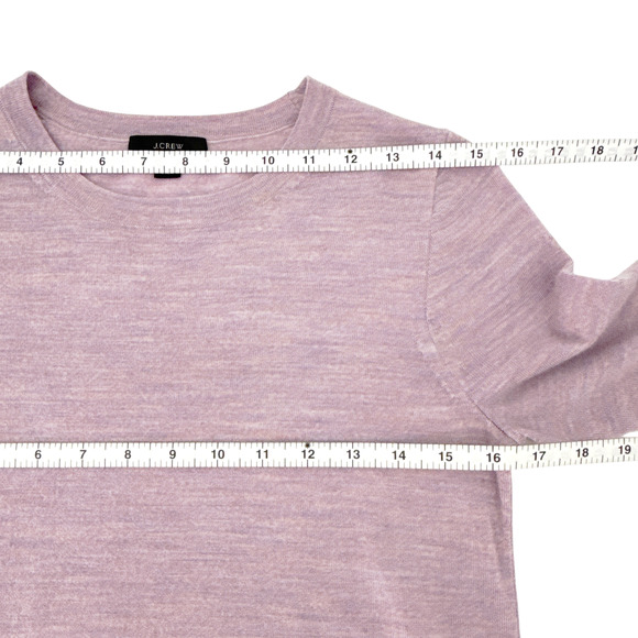 J.CREW Margot Crewneck Sweater in Faded Lavender Multi Heather XS - Picture 6 of 8